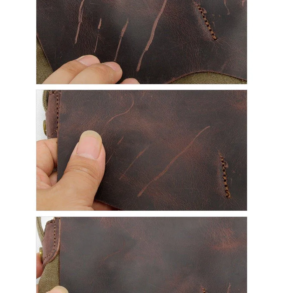 Waxed Canvas Weekender Bag Mens