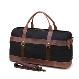 Waxed Canvas Weekender Bag Mens