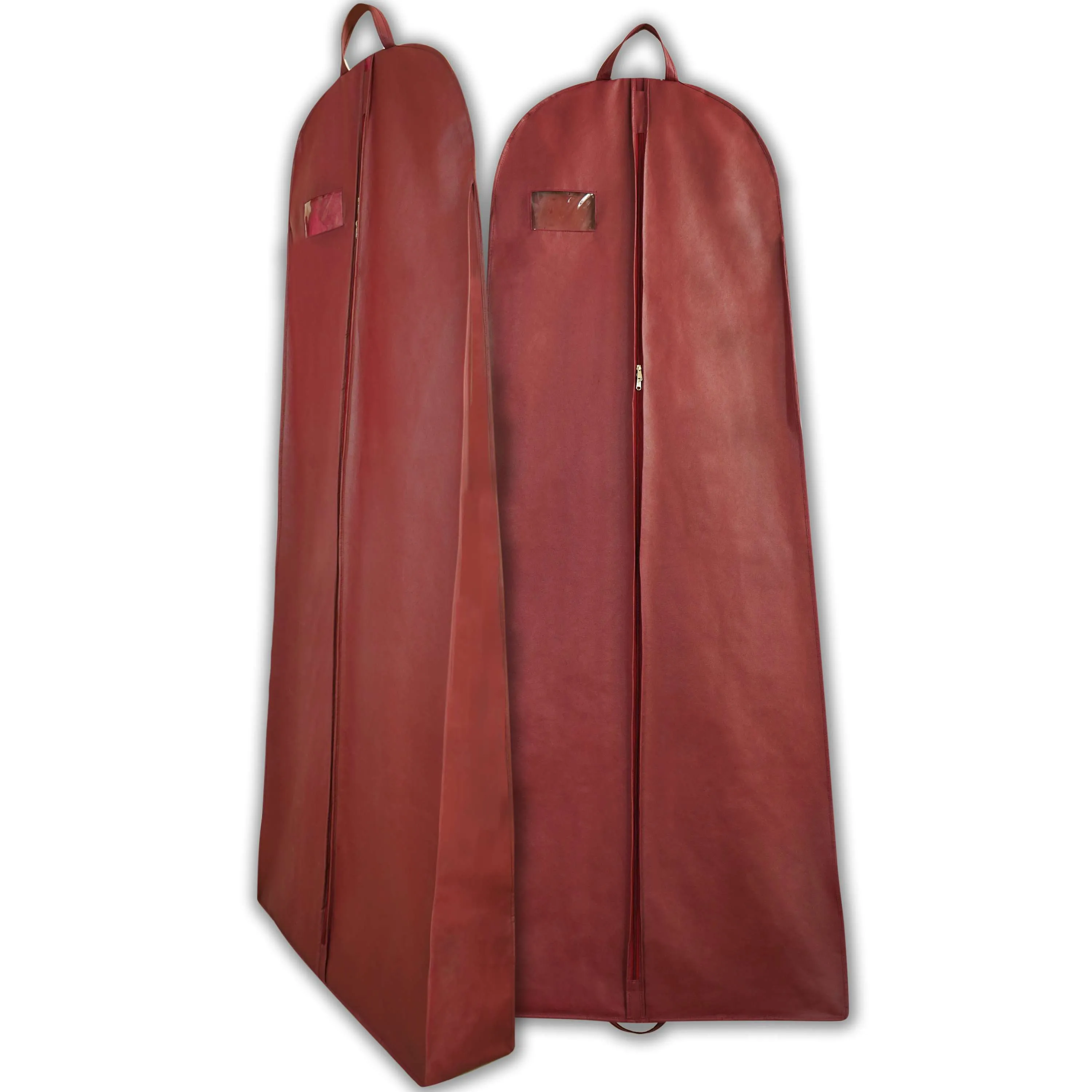 Wedding Lehenga Gown Long Dress Garment Cover Bags 72" with 8" Gusset - MAROON