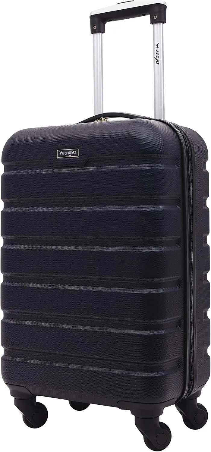 Wrangler 20" Spinner Carry-On Luggage, Navy Blue
