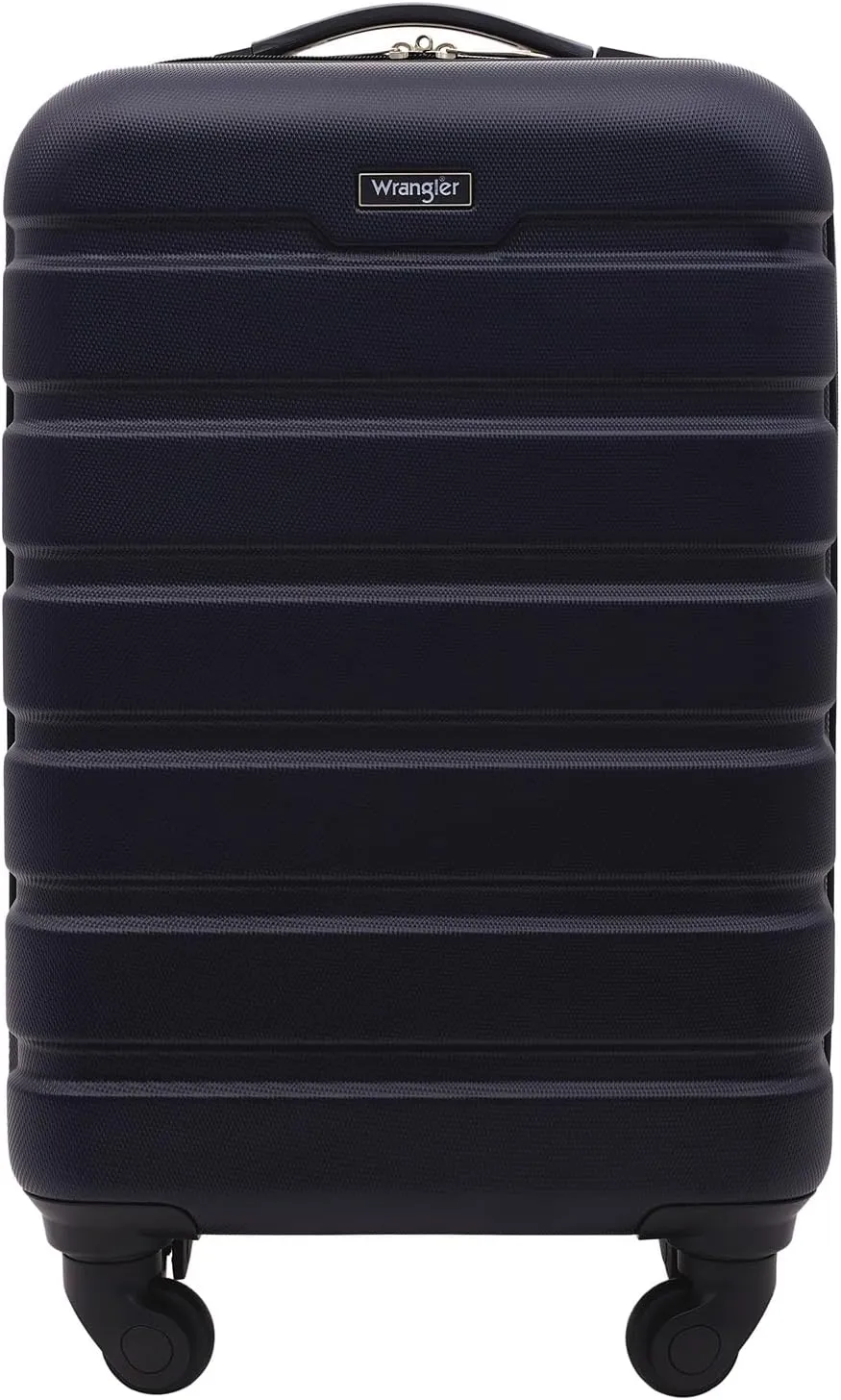 Wrangler 20" Spinner Carry-On Luggage, Navy Blue