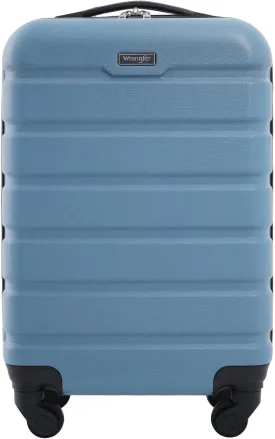 Wrangler Hardside Spinner Luggage, Blue Heaven, Carry-On 20-Inch