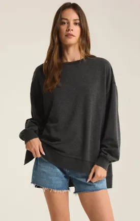 Z Supply Ladies Black Modern Weekender Sweater
